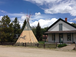 new teepee at Cozens Ranch Museum
