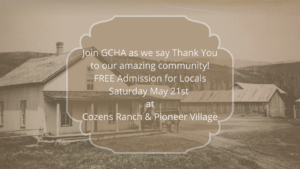 Locals Appreciation Day! @ Cozens Ranch Museum & Pioneer Village Museum