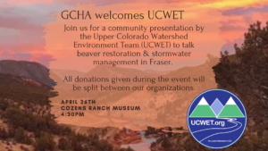UCWET Community Presentation @ Cozens Ranch Museum