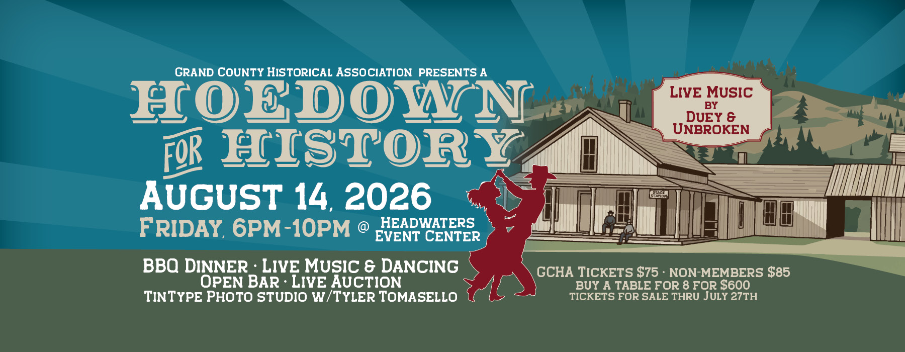 Hoedown for History - August 14, 2026 - Buy Tickets Today